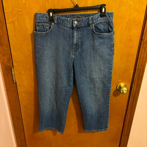 Vintage Ralph Lauren Womens‎ Cropped Denim Jeans Capri Size 10 - Picture 2 of 14